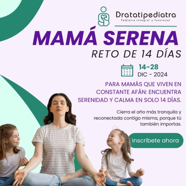 imagen del reto 14 dias de serenidad para mamás